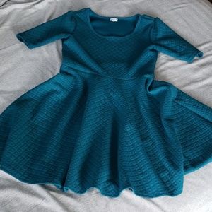 LuLaRoe Teal Nicole Dress